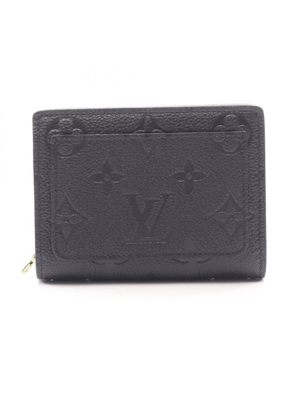 Louis Vuitton Bifold Wallet Portefeuille Clair Monogram Empreinte Noir Leather